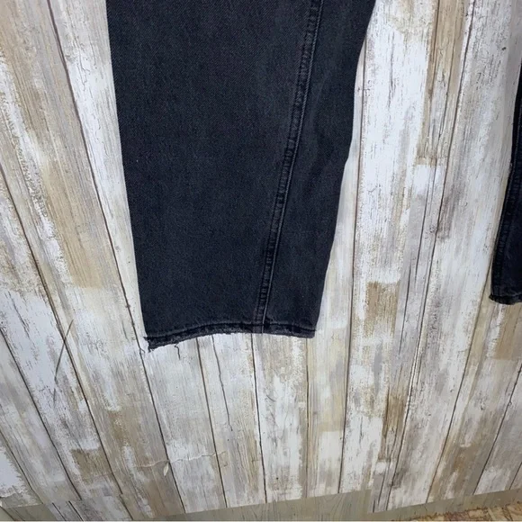 Zara Black High Rise Straight Leg Jeans - Picture 3 of 7